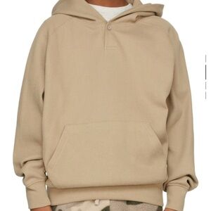 Fear of God ESSENTIALS - Waffle Knit Henley Hoodie - Youth Size 12